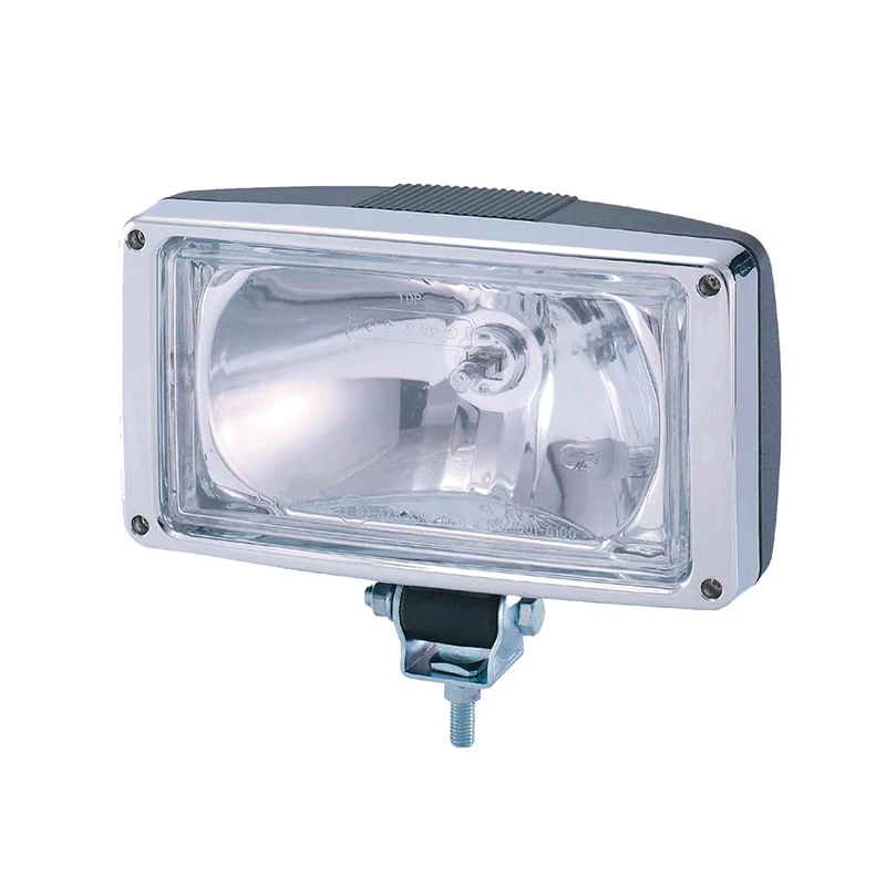Rechteckige Spot-Lampe aus Chrom