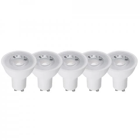 LED SMD Lampe MR16 GU10 4,5W 345lm 2700K warmweiß Matt Weiß - LED's Light Basic