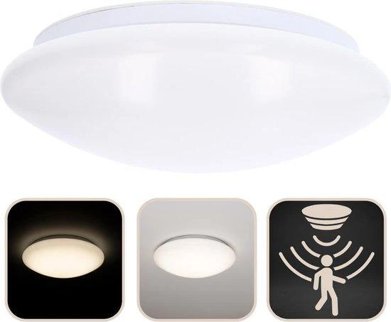 LED-Deckenleuchte mit Bewegungssensor 17W neutralweiß 33cm - LED's Light