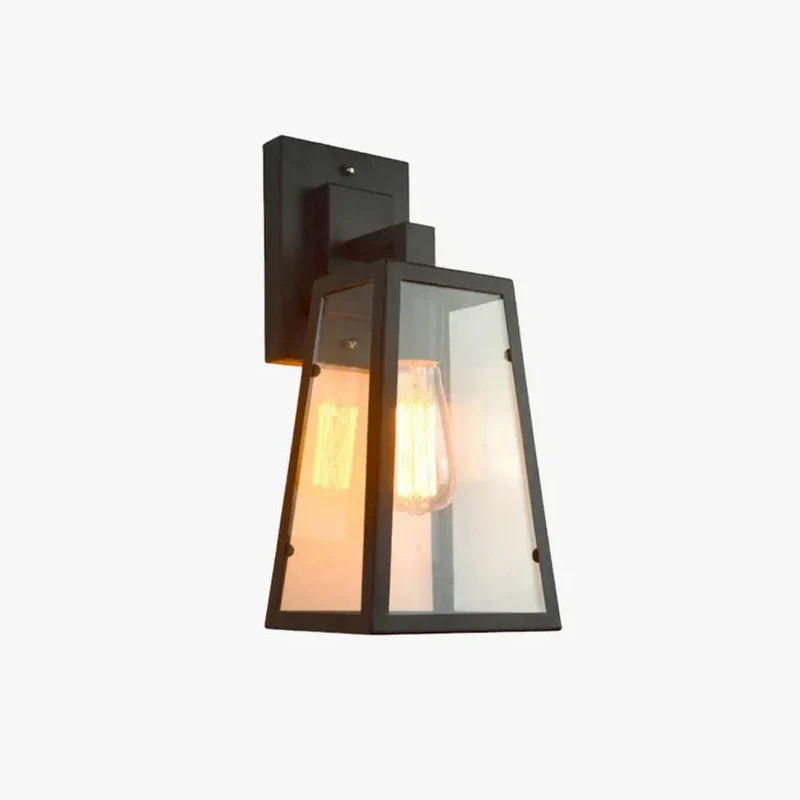 Außenwandleuchte Laterne aus Glas IP65 für Außenbereich