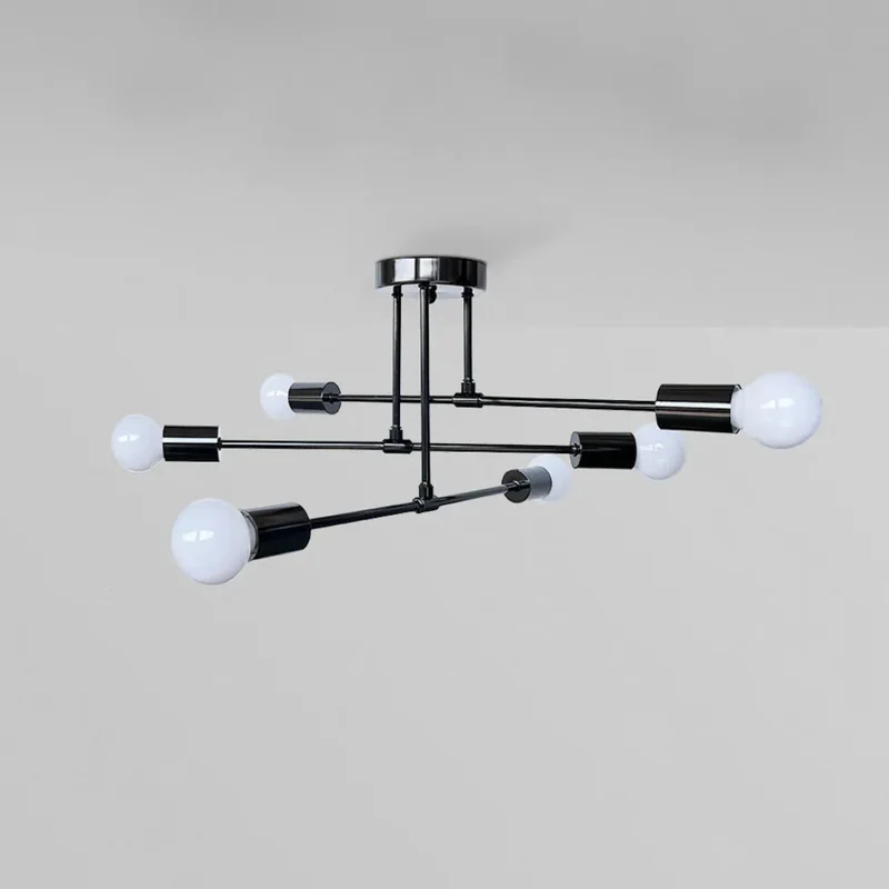 6 flammige Deckenleuchte im modernen Kugeldesign für Esszimmer