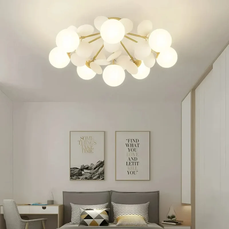 Kinderzimmer Deckenlampe mit Kugelform aus Glas
