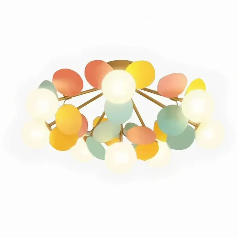 Kinderzimmer Deckenlampe mit Kugelform aus Glas