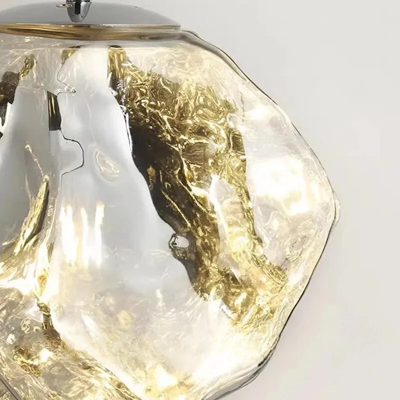 Trendige Hängelampe Höhenverstellbar Glas Metall – Aurora Nordica