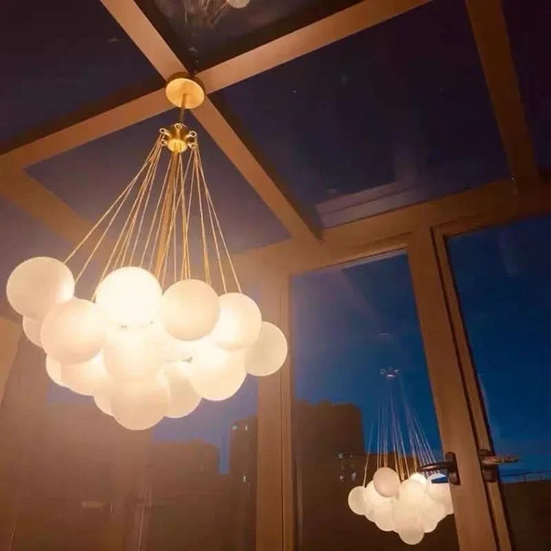 Glas- und LED-Kugel-Pendelleuchte – Hypnotique Orbe