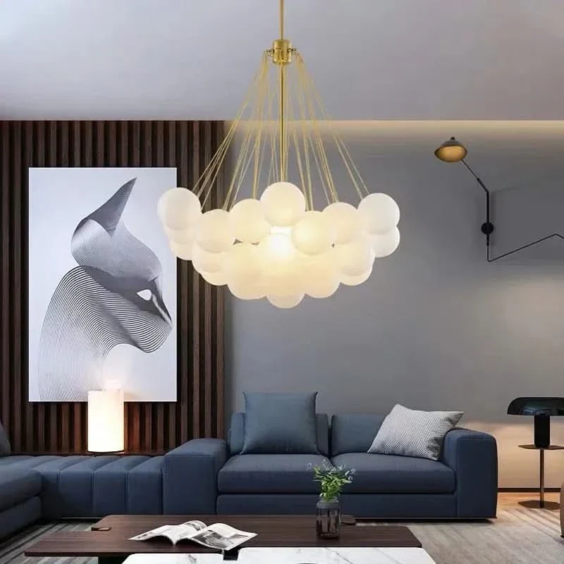 Glas- und LED-Kugel-Pendelleuchte – Hypnotique Orbe