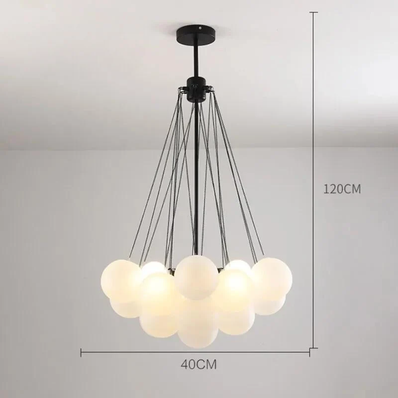 Glas- und LED-Kugel-Pendelleuchte – Hypnotique Orbe