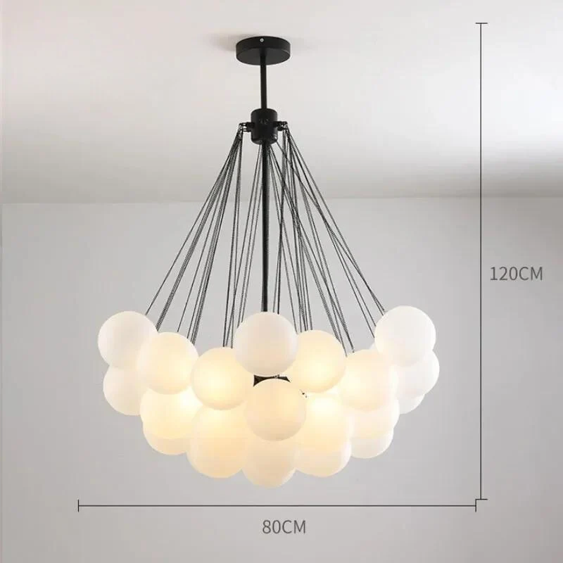 Glas- und LED-Kugel-Pendelleuchte – Hypnotique Orbe