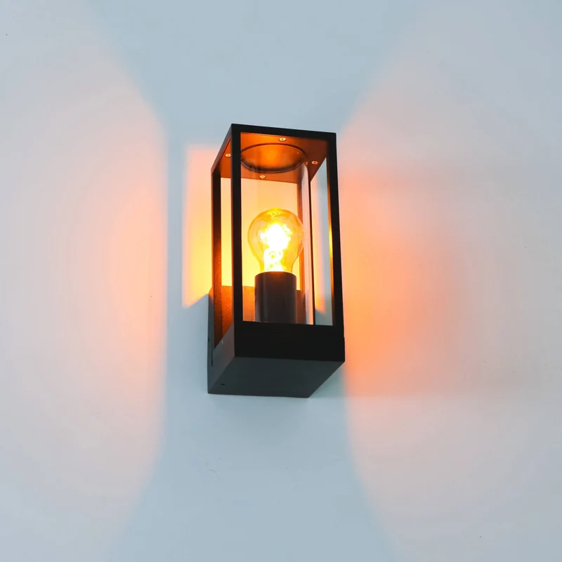 Außen-Wandleuchte schwarz 1x E27 IP44 - LED's Light