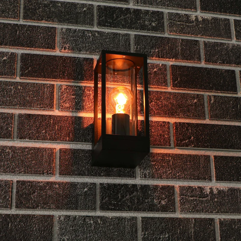Außen-Wandleuchte schwarz 1x E27 IP44 - LED's Light