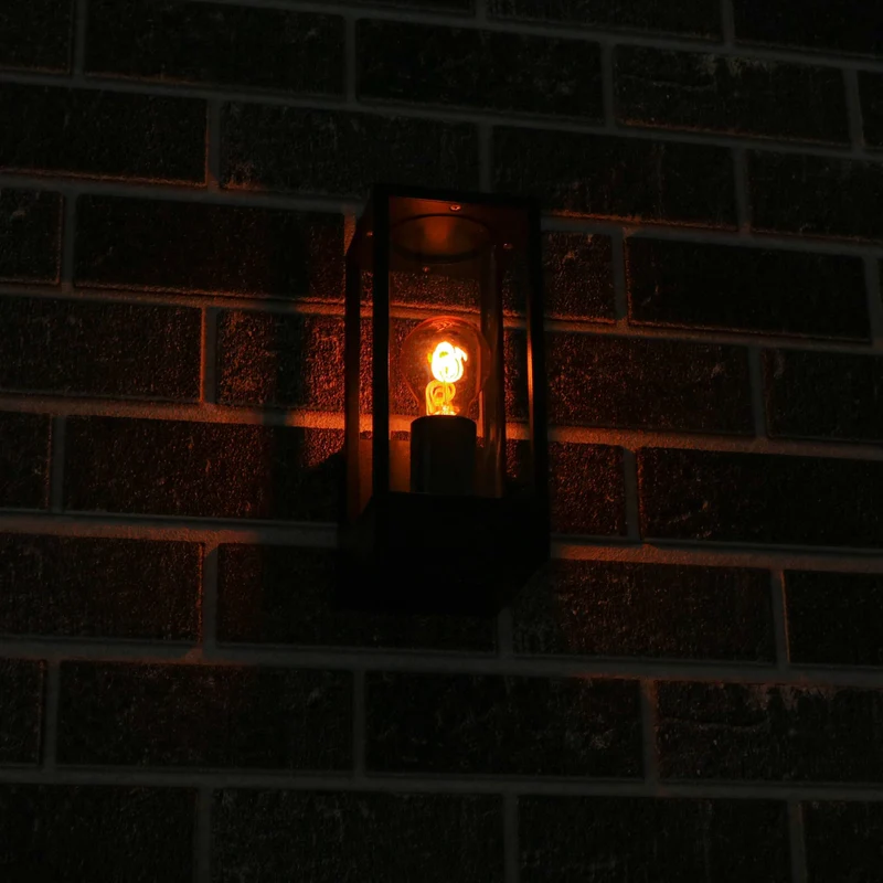 Außen-Wandleuchte schwarz 1x E27 IP44 - LED's Light