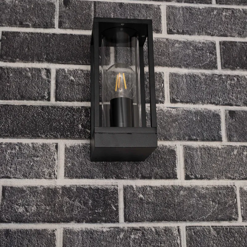 Außen-Wandleuchte schwarz 1x E27 IP44 - LED's Light