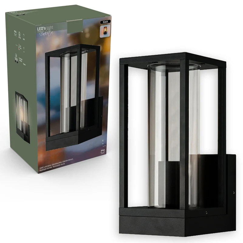 Außen-Wandleuchte schwarz 1x E27 IP44 - LED's Light