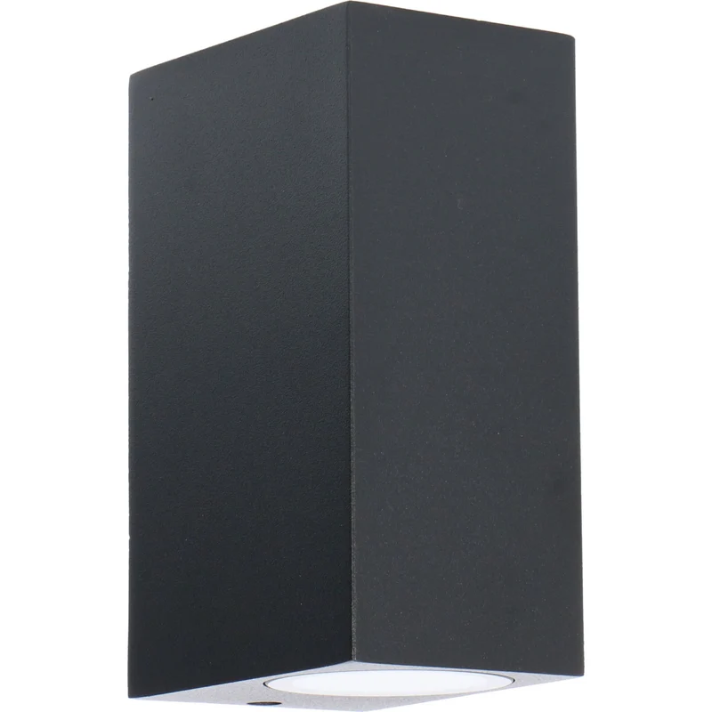 Außen-Wandleuchte schwarz 2x GU10 IP44 für LED und Halogen bis 35W - LED's Light