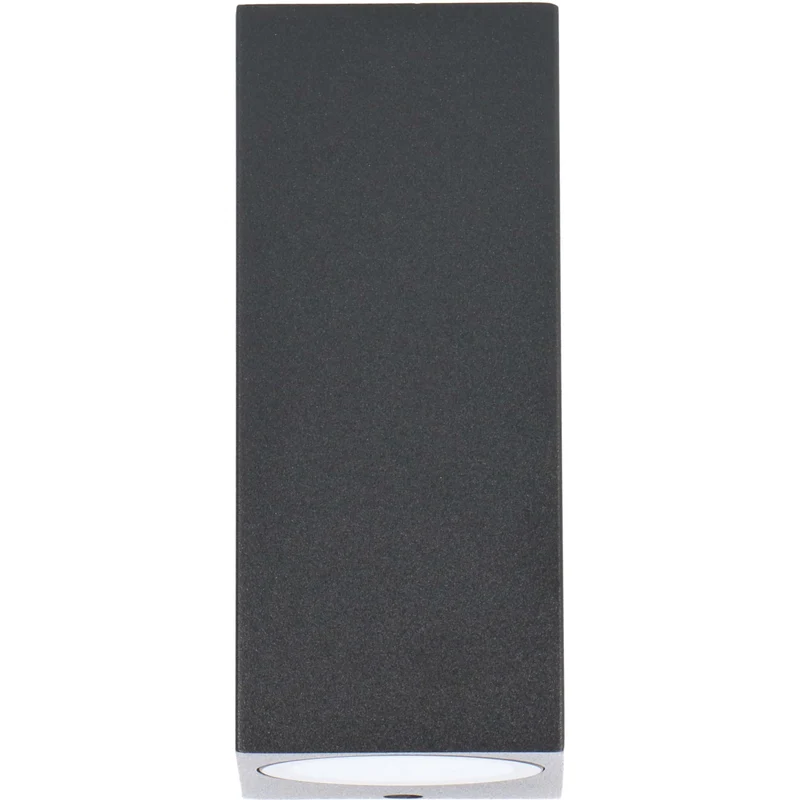 Außen-Wandleuchte schwarz 2x GU10 IP44 für LED und Halogen bis 35W - LED's Light
