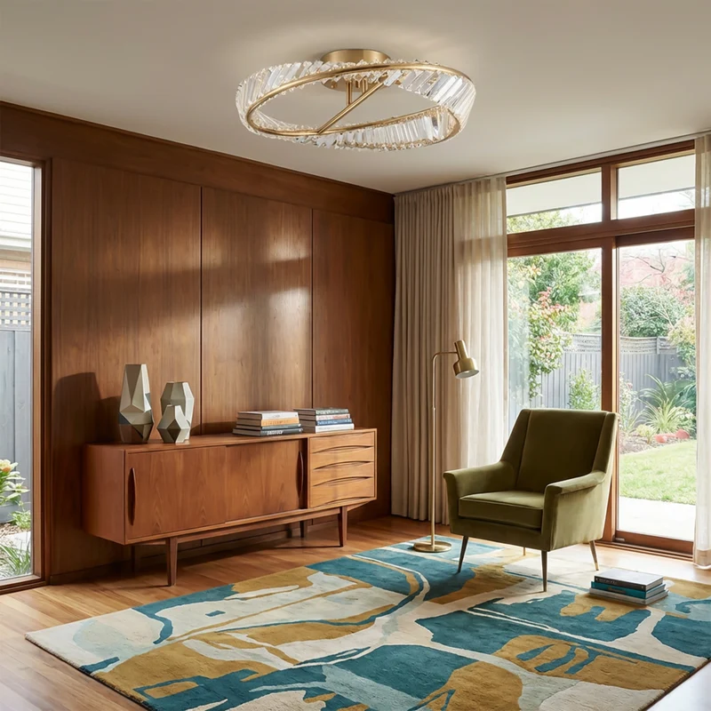 Design-Deckenleuchte mit Kristallen und eleganter Ausführung – Lussuoso