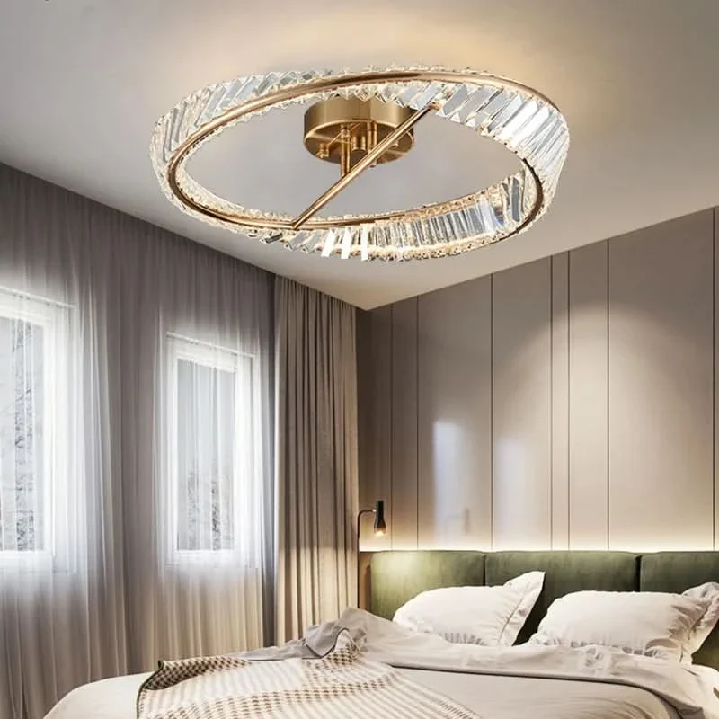 Design-Deckenleuchte mit Kristallen und eleganter Ausführung – Lussuoso