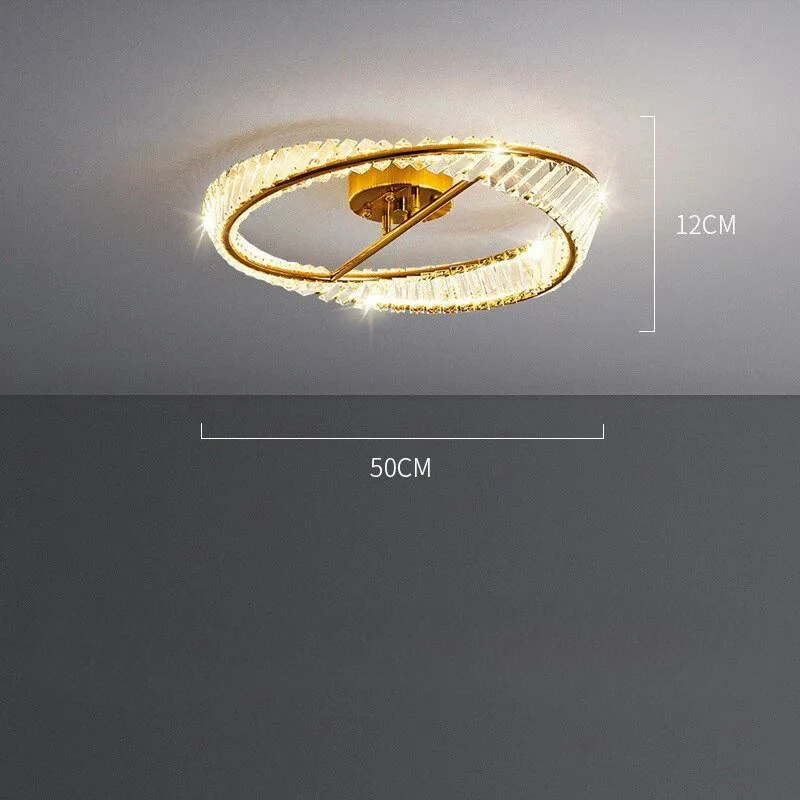Design-Deckenleuchte mit Kristallen und eleganter Ausführung – Lussuoso