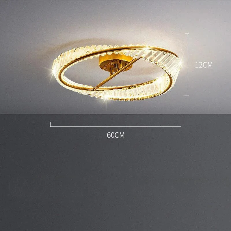 Design-Deckenleuchte mit Kristallen und eleganter Ausführung – Lussuoso