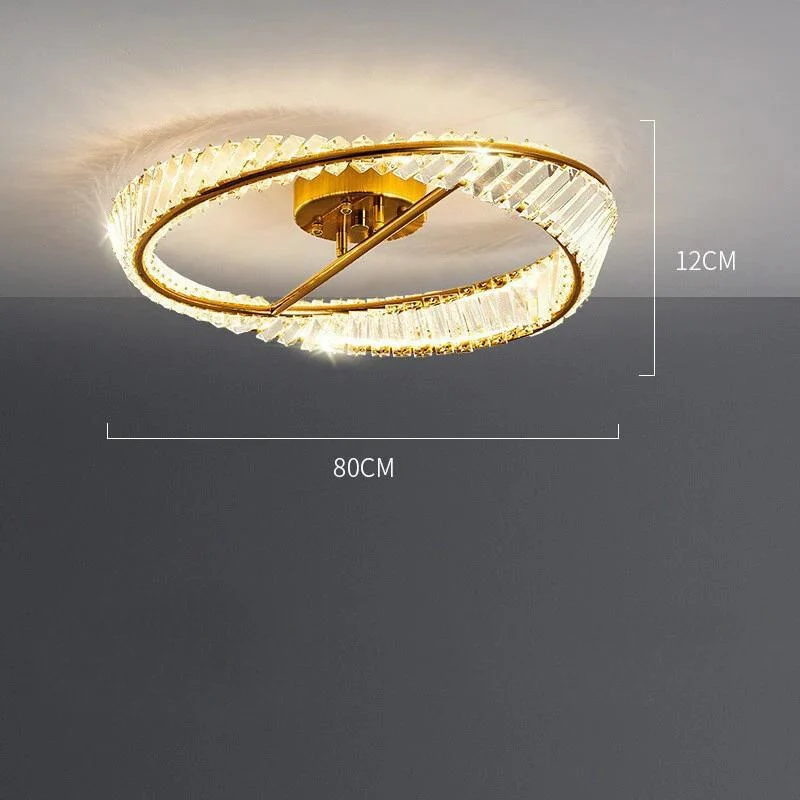Design-Deckenleuchte mit Kristallen und eleganter Ausführung – Lussuoso