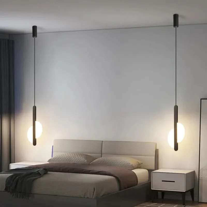 Moderne schwarze Hängelampe mit elegantem Ambiente – Éclat Noir