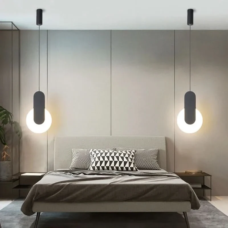 Moderne schwarze Hängelampe mit elegantem Ambiente – Éclat Noir