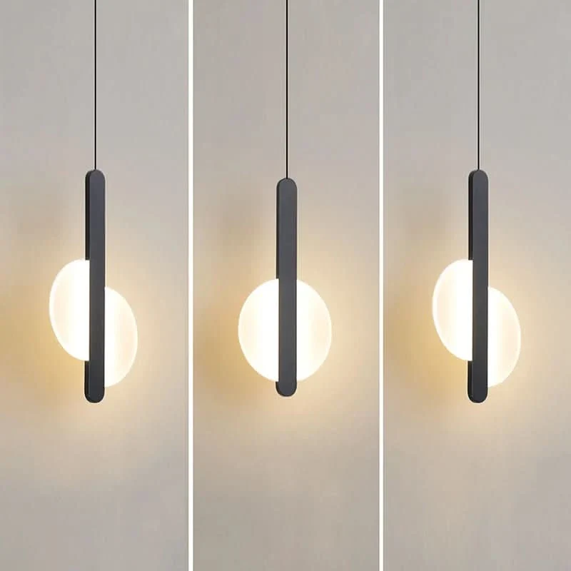 Moderne schwarze Hängelampe mit elegantem Ambiente – Éclat Noir
