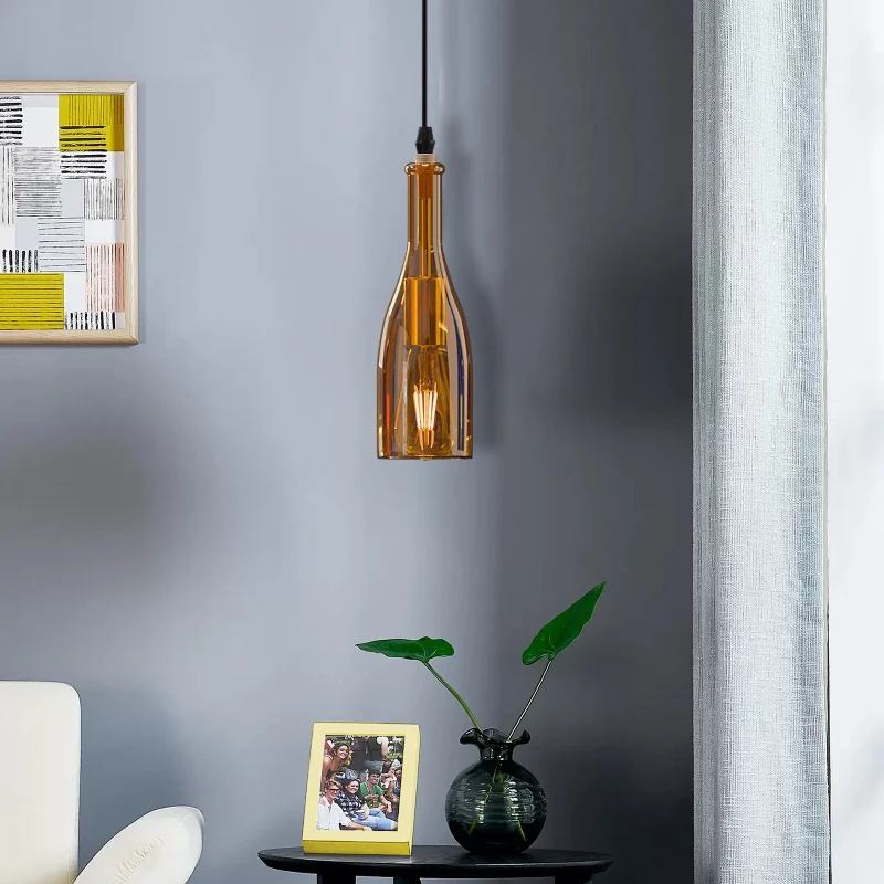 Retro Weinflasche hängelampen deckenleuchte wohnzimmer~2887