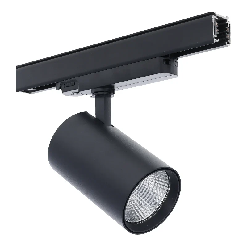 3-Phasen-Schienenspot | Rosalin | 10W-20W-30W | Schwarz | Dimmbar | CCT-Schalter