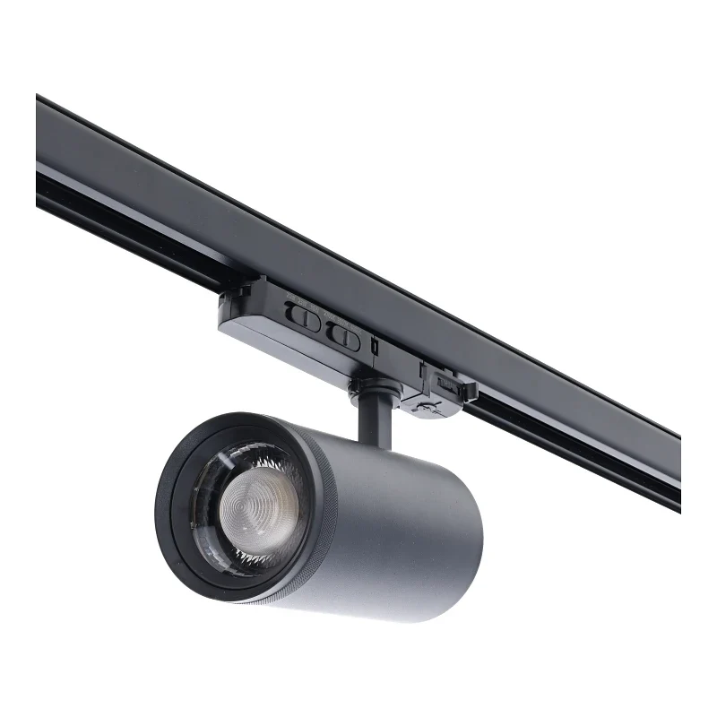 3-Phasen-Schienenspot | Zoombar | Wattschalter | CCT-Schalter | Schwarz