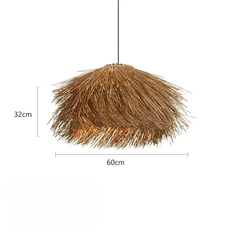 Geflochtene Rattan-Hängelampe mit faszinierenden Schatten – Tropicale