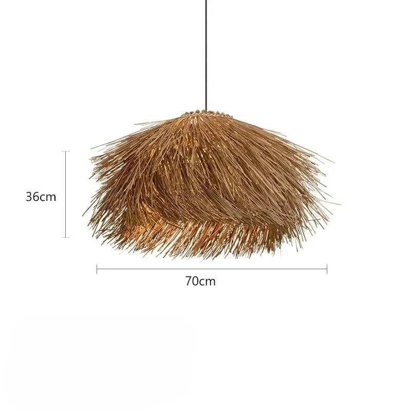 Geflochtene Rattan-Hängelampe mit faszinierenden Schatten – Tropicale