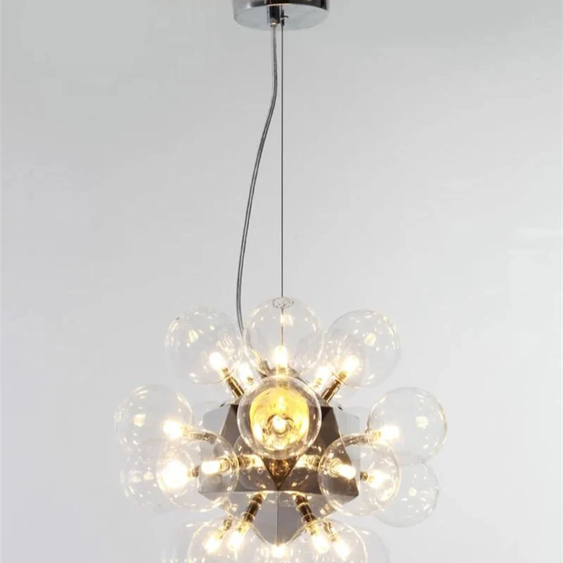 Moderne verstellbare Glasblasen-Pendelleuchte – Bulle