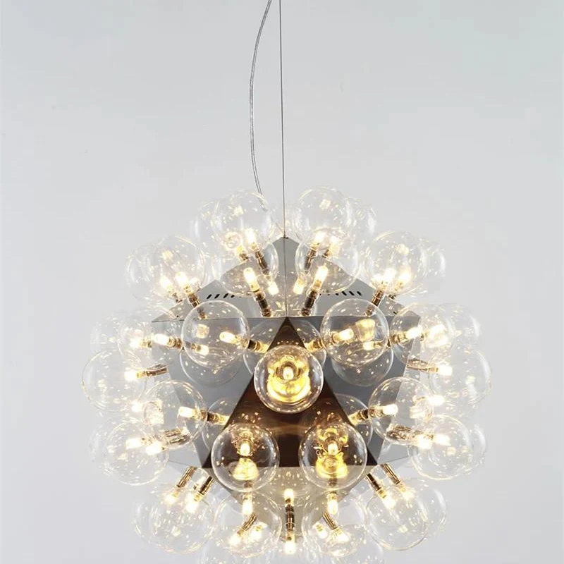 Moderne verstellbare Glasblasen-Pendelleuchte – Bulle