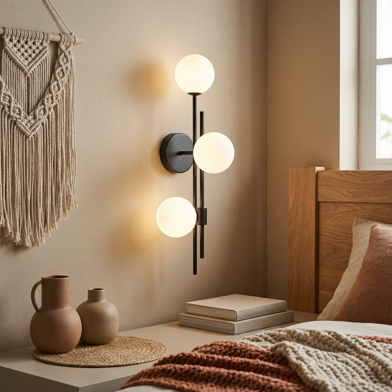 Moderne Wandleuchte Verstellbares Glaskugel-Design – Luxalight