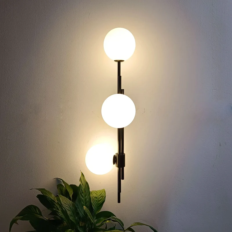 Moderne Wandleuchte Verstellbares Glaskugel-Design – Luxalight