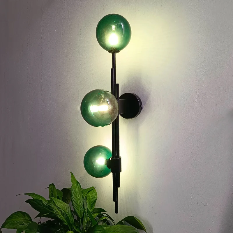 Moderne Wandleuchte Verstellbares Glaskugel-Design – Luxalight
