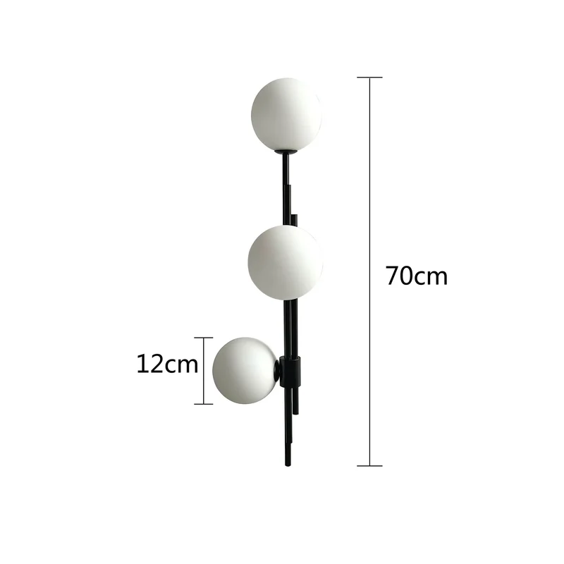 Moderne Wandleuchte Verstellbares Glaskugel-Design – Luxalight