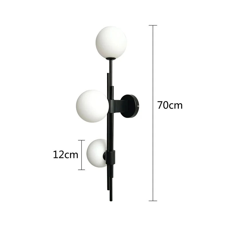 Moderne Wandleuchte Verstellbares Glaskugel-Design – Luxalight