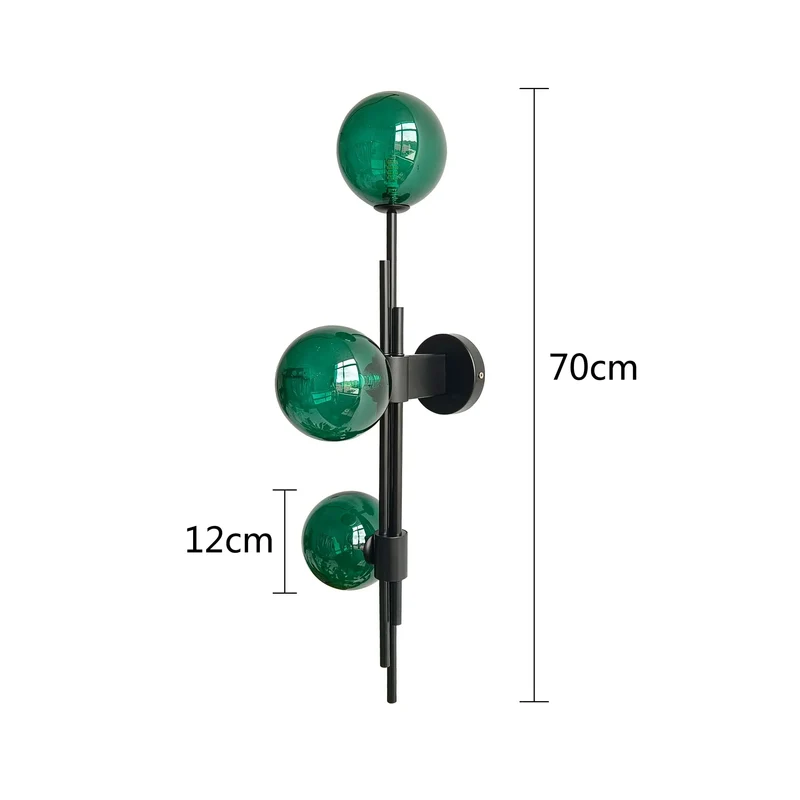 Moderne Wandleuchte Verstellbares Glaskugel-Design – Luxalight