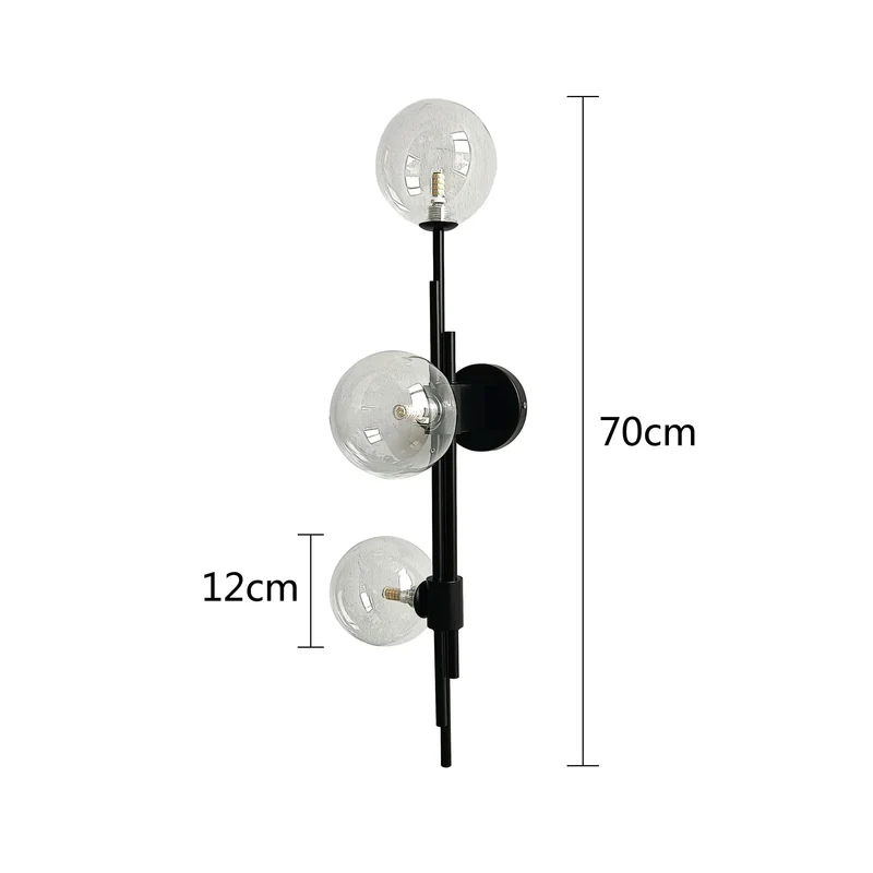 Moderne Wandleuchte Verstellbares Glaskugel-Design – Luxalight
