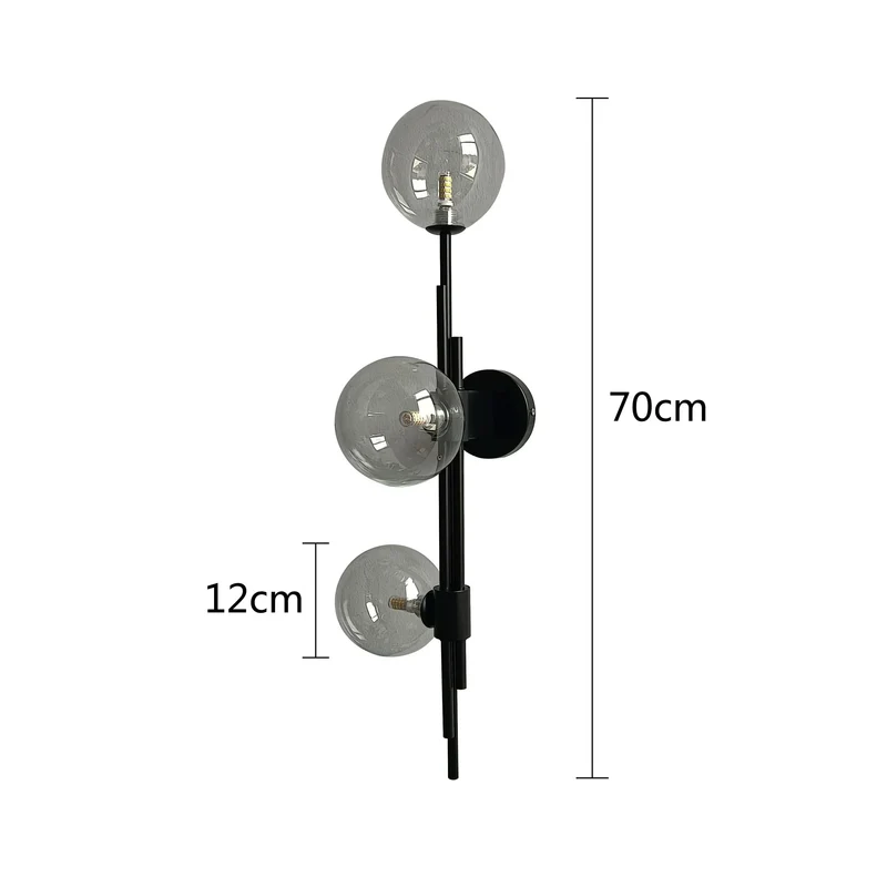 Moderne Wandleuchte Verstellbares Glaskugel-Design – Luxalight