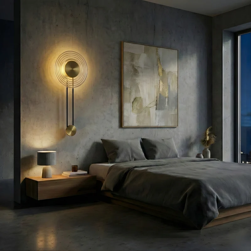 Wandleuchte im schlichten Design, nordisch inspiriert für Innenräume – Radiara