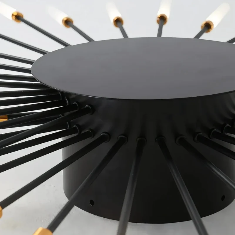 Dimmbare Sputnik-Deckenleuchte aus Metall für Wohnzimmer