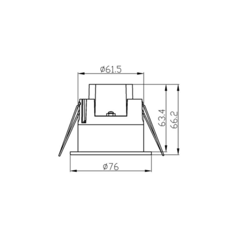 Integrierter LED-Präsenzsensor | IP54 | Weiß