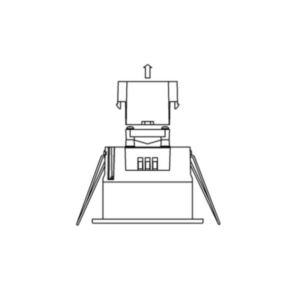 Integrierter LED-Präsenzsensor | IP54 | Weiß