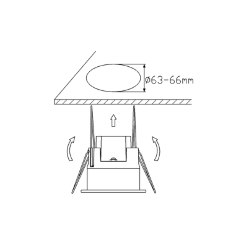 Integrierter LED-Präsenzsensor | IP54 | Weiß
