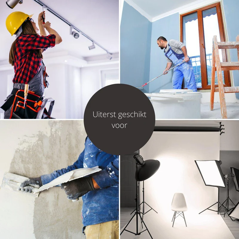 LED's Work ColorPro Construction Lamp 6000 - Realistische Farbwiedergabe CRI97 - 5 Meter Kabel - IP54 - 60W