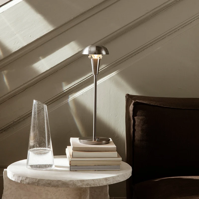 Tischleuchte Tiny Edelstahl H42 cm - ferm LIVING