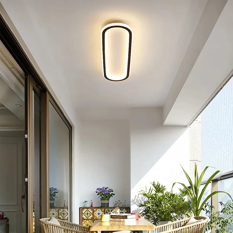 LED-Deckenleuchte oval dimmbar für Flur, Diele & Eingangsbereich
